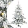 Dirbtinė Sulankstoma Kalėdų Eglutė Balta 150 cm PVC ir Plienas