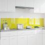 Virtuvės užpakalinė plokštė 2 pcs Geltona 100 x 40 cm