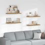 Sieninė lentyna 4 pcs Ruda 90 x 23,5 x 4 cm Apdirbta mediena