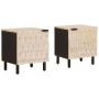 Šalia lovos spintelė 2 pcs Balta 40 x 33 x 46 cm