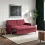 Ištraukiama sofa-lova Vyno raudona Audinys