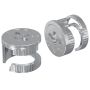 Cam užrakto veržlės 2 pcs Sidabro 15 x 11,5 mm Plienas