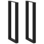 Baro stalo kojos, U formos, 2 vnt., juodos, 50x(110-111) cm, plienas