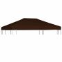 Viršutinis pavėsinės uždangalas, rudas, 3x4m, 310 g/m²