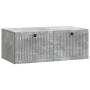Sieninė TV spintelė Betono pilka 78,5 x 41 x 30 cm