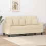 Dvivietė sofa, kreminės spalvos, 140cm, audinys