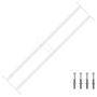 Langų saugos grotelės su 2 skersiniais 3 pcs 63-114 cm