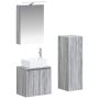 Vonios baldų rinkinys 4 pcs Pilka Sonoma