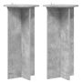 Augalų stovas 2 pcs Betono pilka 40 x 40 x 80 cm