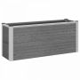 Paaukštinta sodo lova Pilka 100 x 30 x 22 cm WPC ir aliuminis