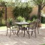 Sodo stalo komplektas 5 pcs Bronzinė Liejamasis aliuminis