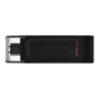 Kingston | USB Flash Drive | DataTraveler 70 | 256 GB | USB Type-C | Black