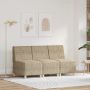 Modulinis sofa vienetas be rankų 3 pcs Šviesiai pilka