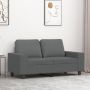Dvivietė sofa, tamsiai pilkos spalvos, 120cm, audinys