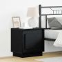 Šalia lovos spintelė 2 pcs Juoda 44 x 34,5 x 45 cm