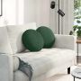 Sėdynių pagalvėlės 2 pcs Tamsiai žalia Ø 40 cm