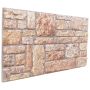 Sienų plokštės 10 pcs Šviesiai ruda ir balta 100 x 50 cm