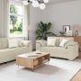 Sofa 2 pcs Debesų pilka 219 x 80 x 82 cm audinys