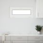 Požeminio lango RISOR 90 x 40 cm PVC ir stiklas Balta