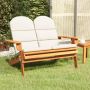 Sodo adirondack suoliukas su pagalvėlėmis, 126cm, akacija
