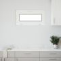 Požeminio lango RISOR 80 x 40 cm PVC ir stiklas Balta