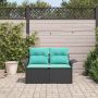 Sodo sofa su pagalve su saugykla 141 x 62 x 69 cm poliratanas
