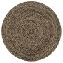 Kilimas, juodos ir natūralios sp., 150cm, džiutas, rankų darbo