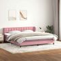 Box Spring Lova su čiužiniais Rožinis 180x210 cm Velvet