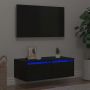 Televizoriaus spintelė su LED apšvietimu, 75x35,5x25 cm