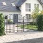 Tvora vartai ASSEN 401 x 224,5 cm Plienas Pilka Užrakintas