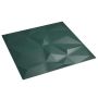 Sienų plokštės 24 pcs Žalia 50 x 50 cm XPS Putplastis