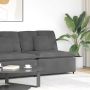 Modulinė sofa su pagalvėlėmis, tamsiai pilka, 100 cm