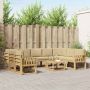 Lauko sofos komplektas 10 pcs Balta ir kreminė 59 x 59 x 37 cm