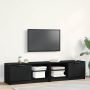 Televizoriaus spintelė 2 pcs Juodas ąžuolas 80 x 35 x 36,5 cm