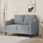 Dvivietė sofa, šviesiai pilkos spalvos, 120cm, audinys