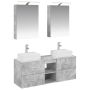 Vonios baldų rinkinys 5 pcs Betono pilka
