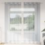 Voile Užuolaida 2 pcs Tamsiai pilka 260 x 140 cm Poliesteris