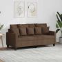 Dvivietė sofa, rudos spalvos, 140cm, audinys