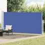 Ištraukiama šoninė kiemo pertvara, mėlynos spalvos, 180x500cm