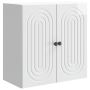 Prie sienos montuojama spinta Itin blizgi balta 59 x 31 x 60 cm