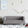 Vaikiška sofa, pilkos spalvos, 80x45x30cm, dirbtinė oda