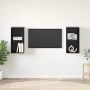TV spintelių komplektas 2 pcs Juodas ąžuolas 37 x 37 x 72 cm