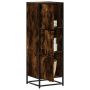 Highboard rūkytas ąžuolas 35,5x35x106,5 cm Mediena ir metalas
