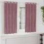 Užtemdymo užuolaidos 2 pcs Tamsiai rožinė 140 x 175 cm Aksomas