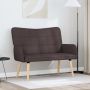 Dviejų vietų sofa Tamsiai rudas 115 x 61 x 87 cm audinys