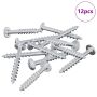 Varžtas 12 pcs Sidabro 9,8 x 35 mm Geležis