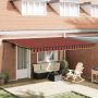Ištraukiama markizė Oranžinis ir Juodas 450 × 300 cm