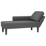 Poilsio sofa su pagalvės tamsiai pilkos spalvos velveto audinys