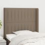Galvūgalis su auselėmis, taupe, 103x16x118/128cm, audinys