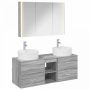Vonios baldų rinkinys 4 pcs Pilka Sonoma
